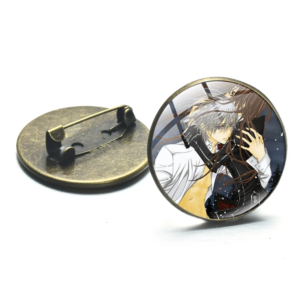 В виде милого героя Аниме Code Geass Круглый купол стеклянный броши на булавке в