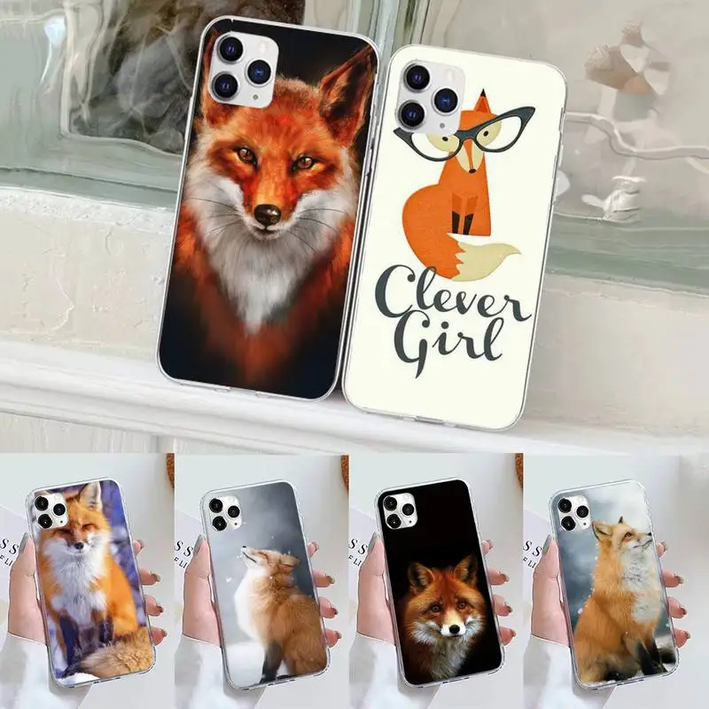 

Cute Fox In Autumn leaves forest Phone Case for iPhone 11 12 13 mini pro XS MAX 8 7 6 6S Plus X 5S SE 2020 XR case