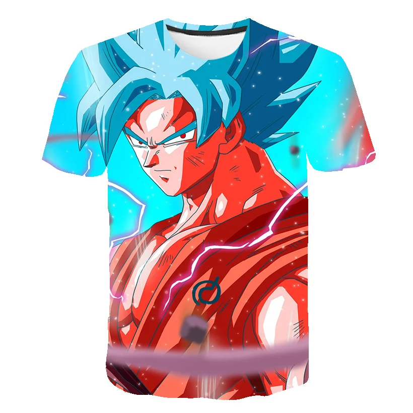 

4-14 Year Children Clothes Harajuku Short Sleeve Anime T-shirt Japan Cartoon Shirt Print Kids Tee Baby Tops Summer Boys T-shirt