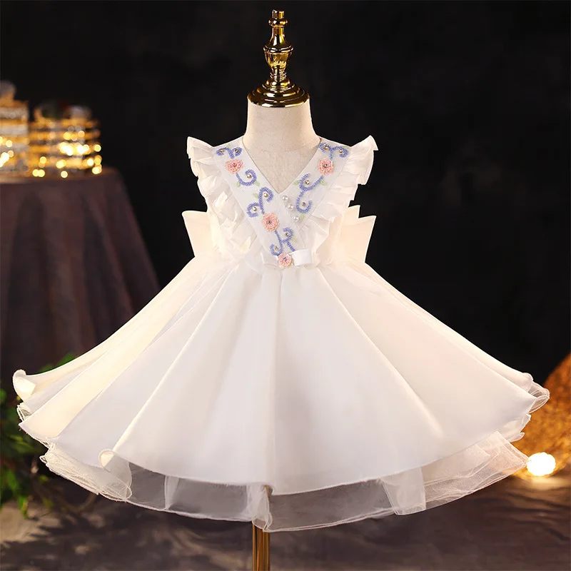 

Girls Kids Wedding Flower Girl Dress Lolita Princess Party Pageant Dresses Boutique Girl Dresses vestido 2-12y Teenage Dress