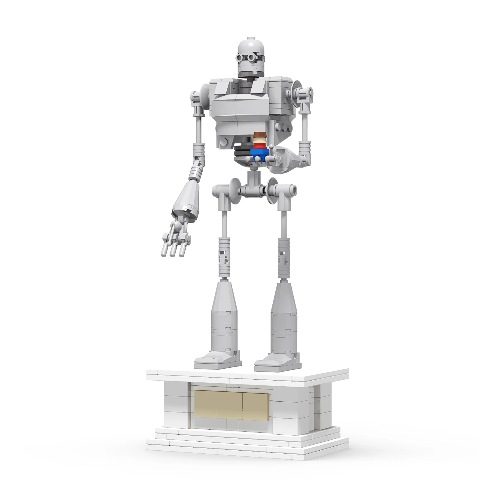 Железный робот MOC подходящий для фигурок города гигантская модель строительные