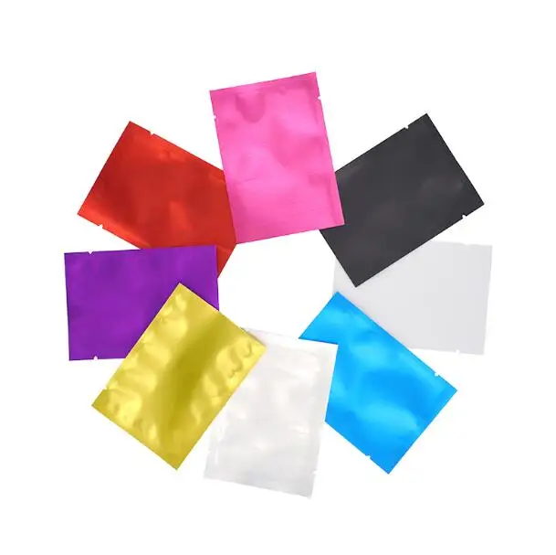 100 шт матовые цветные мешки из алюминиевой фольги жаростойкие герметизируемые