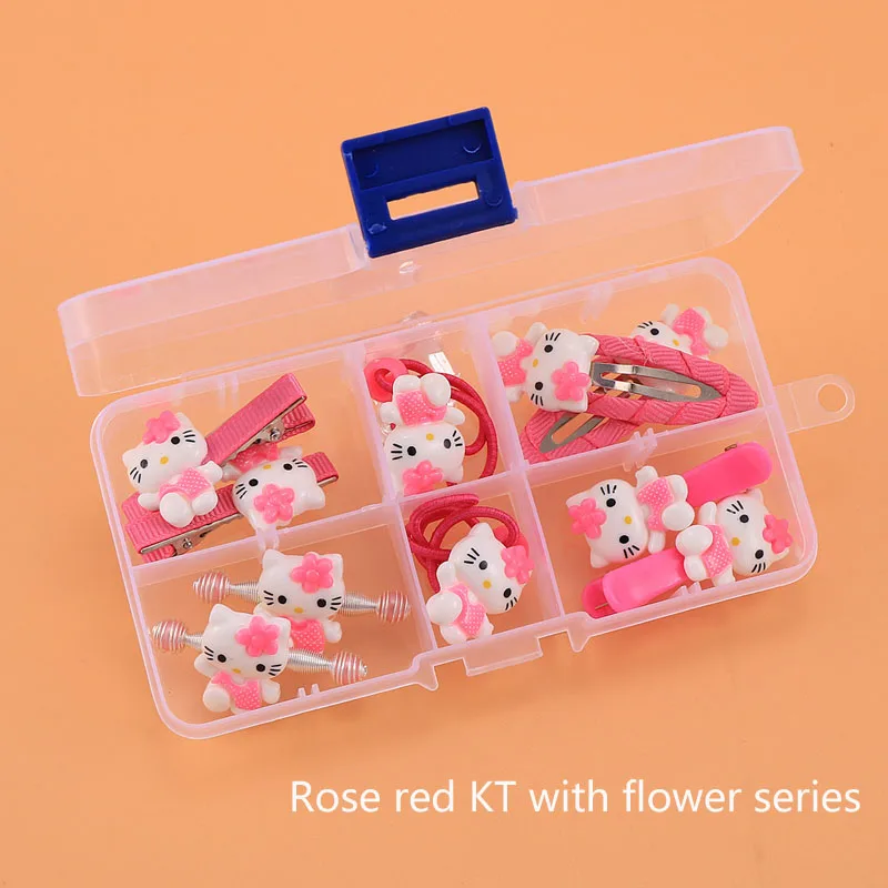 Hello Kitty 01 Горячая Распродажа hello kitty заколки для волос эластичные резинки для волос набор для девочек акриловые Мультяшные медведи кролик кошачьи заколки, аксессуары - Цвет: Hello Kitty 01