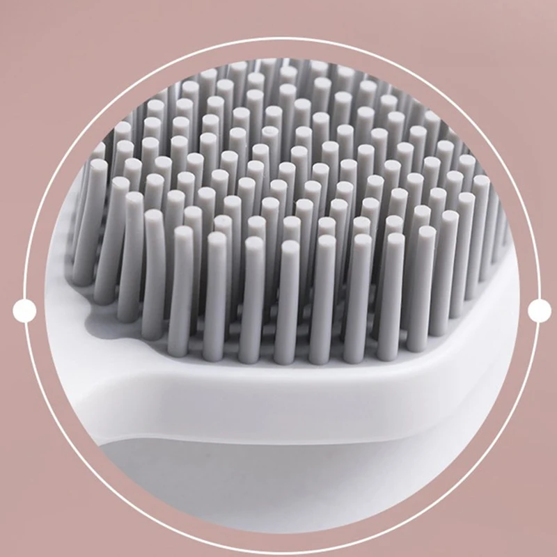 Двухцветная щетка с длинной ручкой для кастрюль посуды чаши мытья бытовые