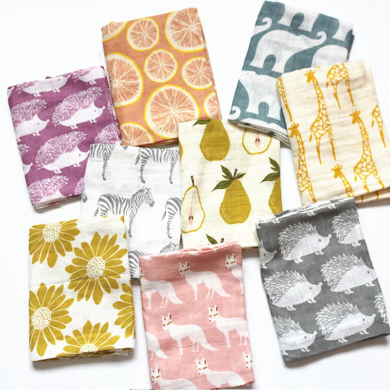 Из муслина для новорожденных Хлопковое одеяло детское мягкая легкая ткань