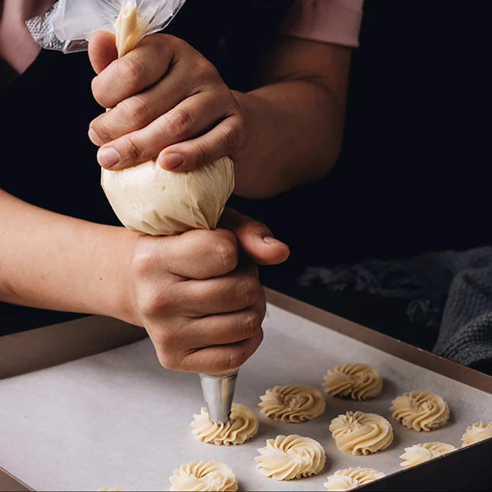 300 шт./компл. одноразовые Кондитерские мешки глазировки с изображением торта