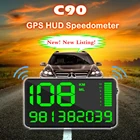 Gps-аксессуары gps скорость метр C90 Универсальный циферблат дисплей gps трекер для мотоцикла грузовика автомобиля превышения скорости сигнализации системы