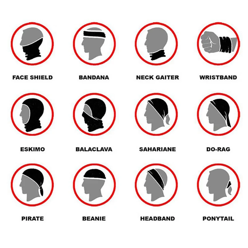 

Summer Women Men Solid Color Multi-function Seamless Quick-drying Outdoor Magic Scarf Sun Shade Bandana