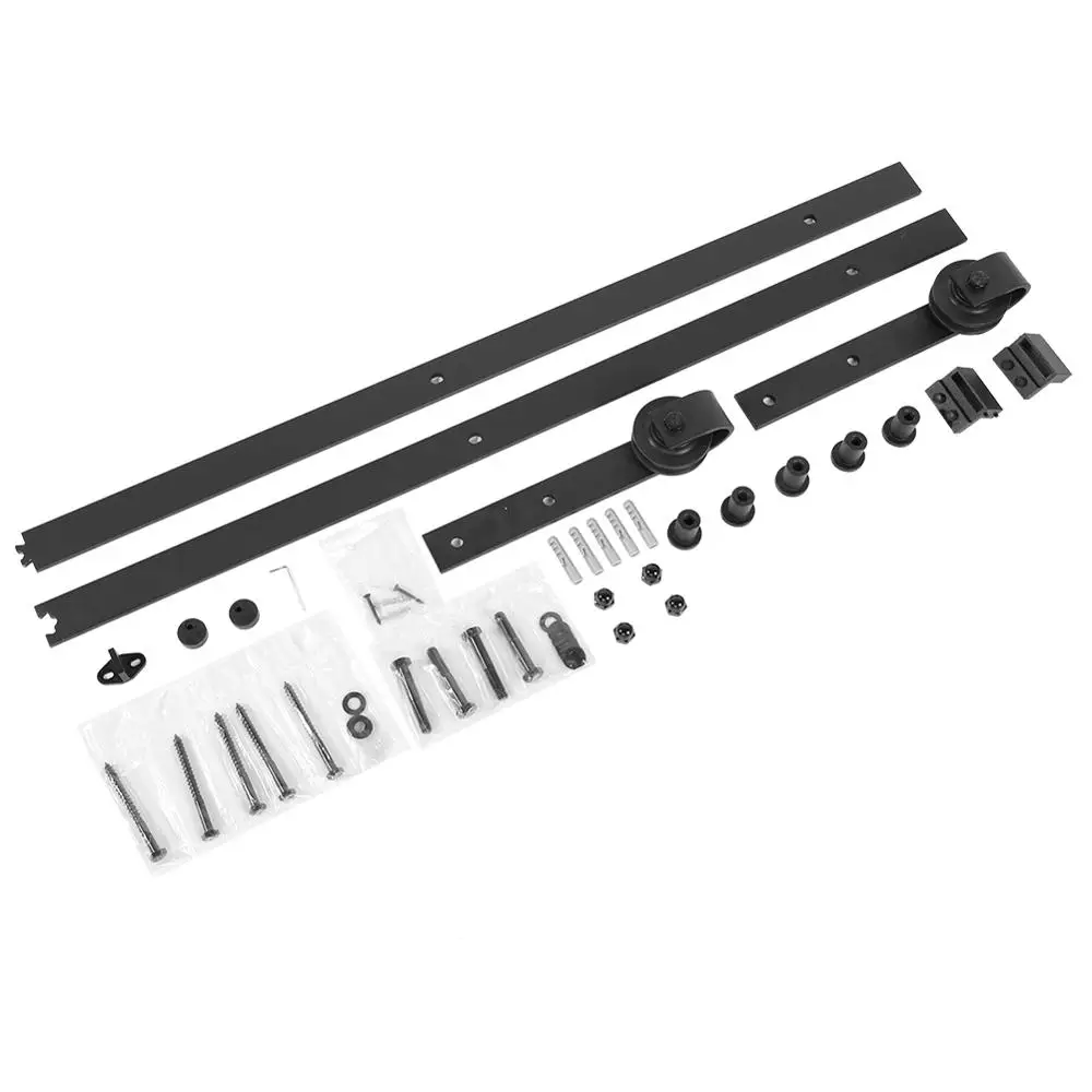 6ft/ 6.6ft Длина деревянная дверь направляющий рельс для Системы комплектующий набор