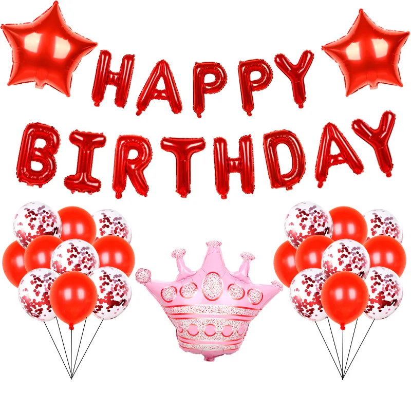 

Воздушные шары в виде букв, 1, набор «С Днем Рождения», воздушный шар из фольги, юбилей, вечеринка, украшение, розовое золото