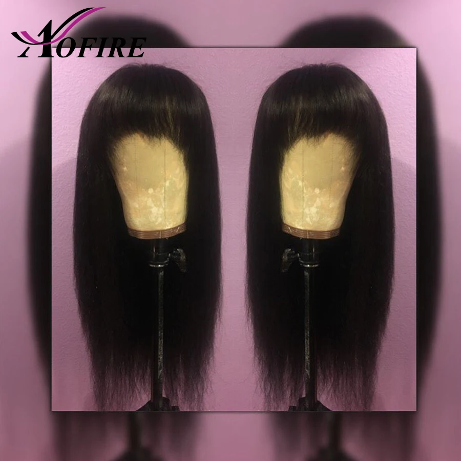 Длинные прямые волосы бразильские Remy 13x6 Синтетические на кружеве человеческих