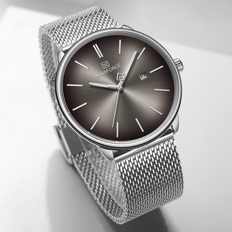 Часы наручные NAVIFORCE Мужские кварцевые модные брендовые Роскошные