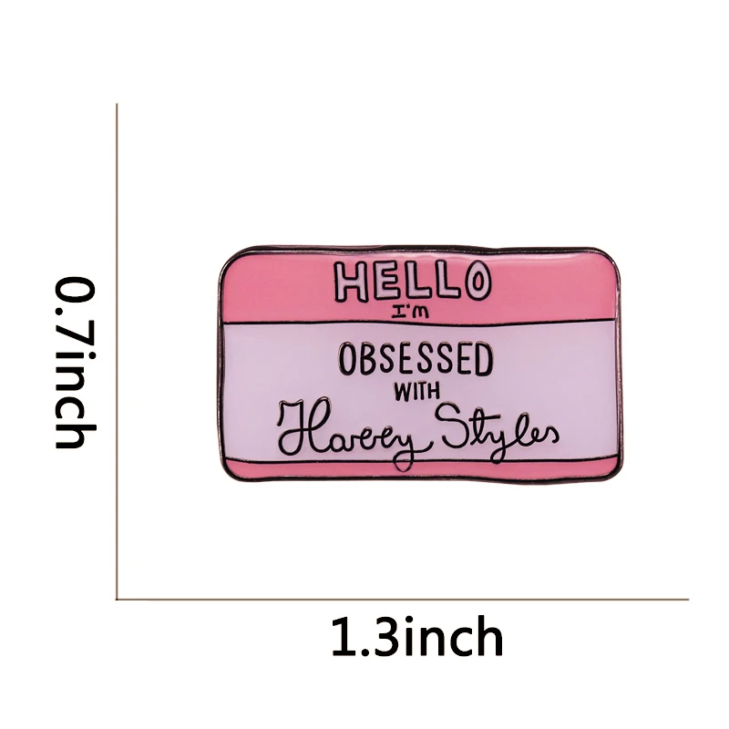 Брошь на лацкан с эмалью надписью Гарри феминистка | Украшения и аксессуары