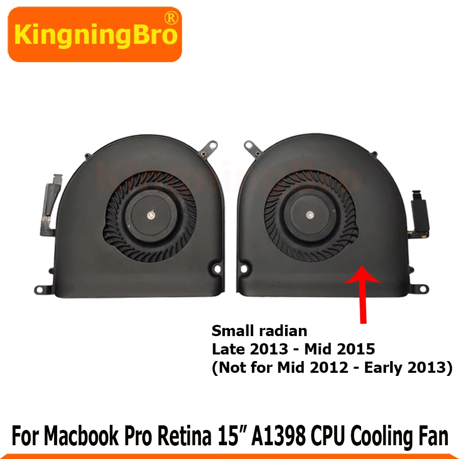 Оригинальный кулер для ЦП с левой и правой стороны MacBook Pro Retina 15 дюймов A1398