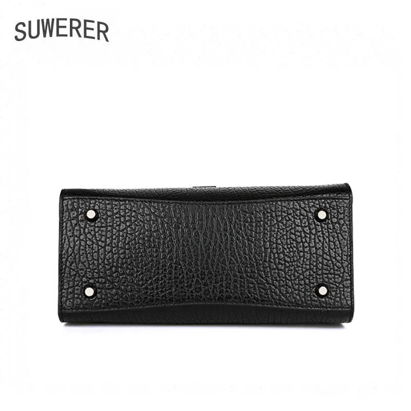 SUWERER новая женская сумка из натуральной кожи на плечо воловьей сумка-тоут модная