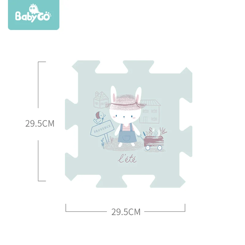 BabyGo 9 шт. детские головоломки игровой коврик XPE пены водонепроницаемый 82*82*2 см утолщенный детский ползающий коврик для гостиной активности напольный коврик