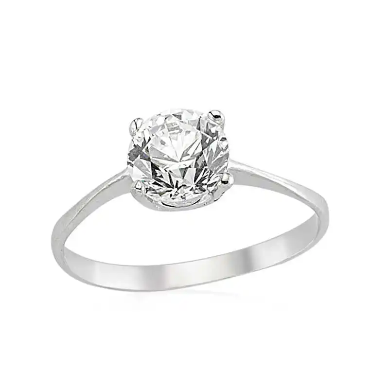 

Серебряное женское кольцо Silverlina с одним камнем