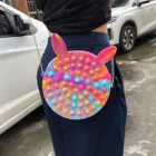 Kawaii Poppet декомпрессионные сумки через плечо, игрушки-антистресс, пузырьки, сенсорные игрушки, простой диммер, игрушка для снятия стресса, детские подарки