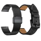 Ремешок кожаный для Samsung Galaxy Watch 4 Classic 3 Active 2 Gear S3 S2 Amazfit Bip GTR 2 3, 20 мм 22 мм