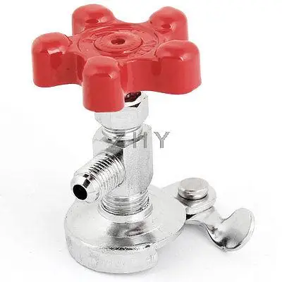 Красная металлическая крышка 14 мм Мужская резьба Универсальный хладагент может