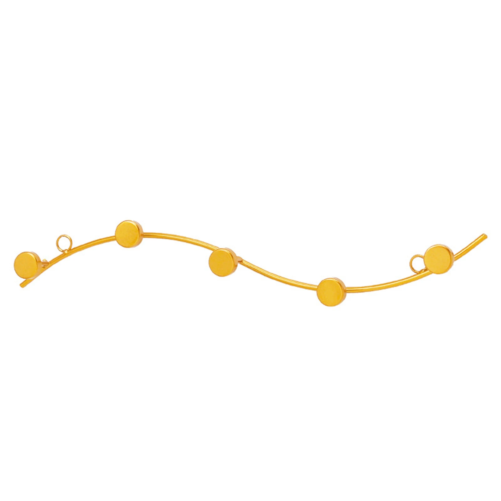 

Newly Coat Hook Wall Mounted Decorative Metal Hanger with Hanging Holes Creative Modern Art Hook Rail for Hat Key Scarf