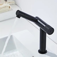new arrival basin faucet black bathroom rotation hot and cold single lever brass water mixer tap basin water sink mixer crane