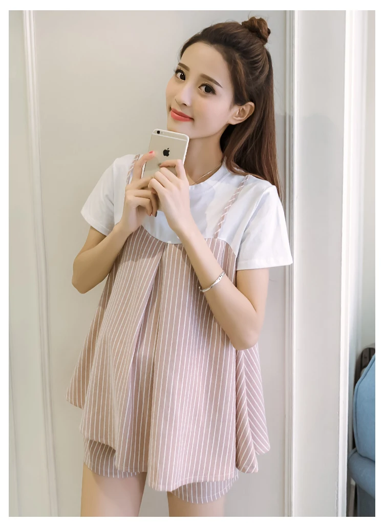 Трендовое модное весеннее и летнее платье для беременных женщин удобный простой