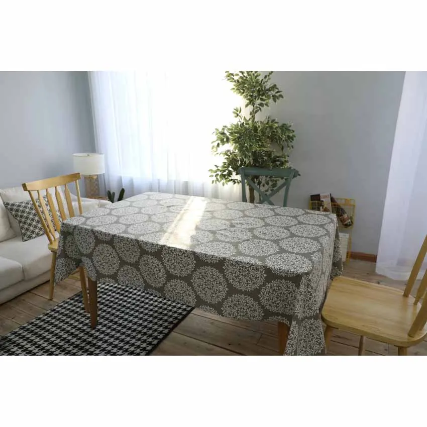 Grey Disc Europe Modern Style Table Runner Cloth Cushion Cover Placemat Photography Tablecloth Hotel Home Tischdecke | Дом и сад