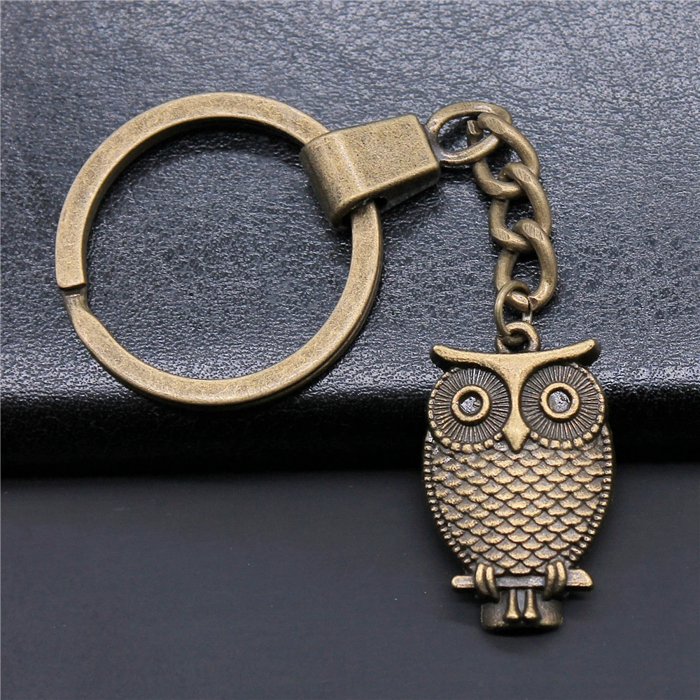 Сова брелок подарки для мужчин дропшиппинг товары 2019 модные украшения|Брелоки| |