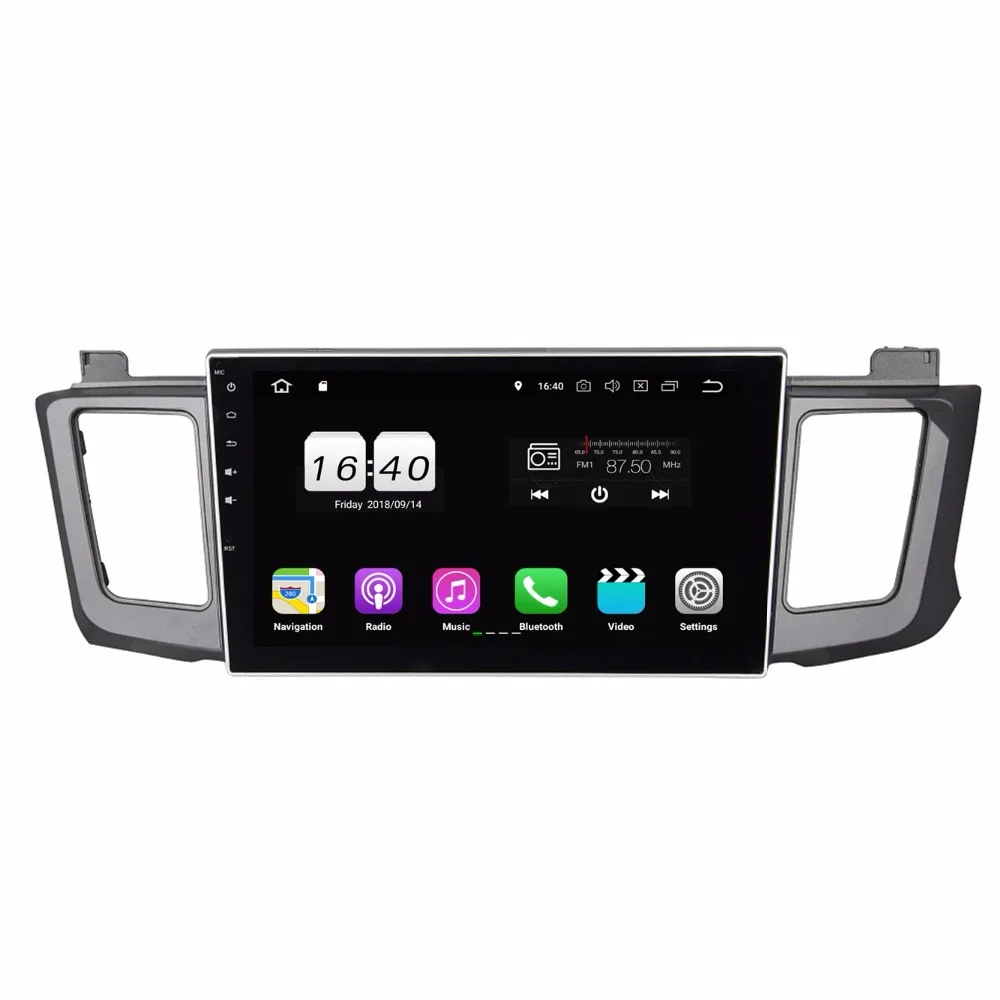 Автомобильный DVD плеер 10 1 &quotIPS Android 8 для Toyota RAV4 RAV 4 2012 2015 2 Гб ОЗУ 16 ядра Wi Fi BT