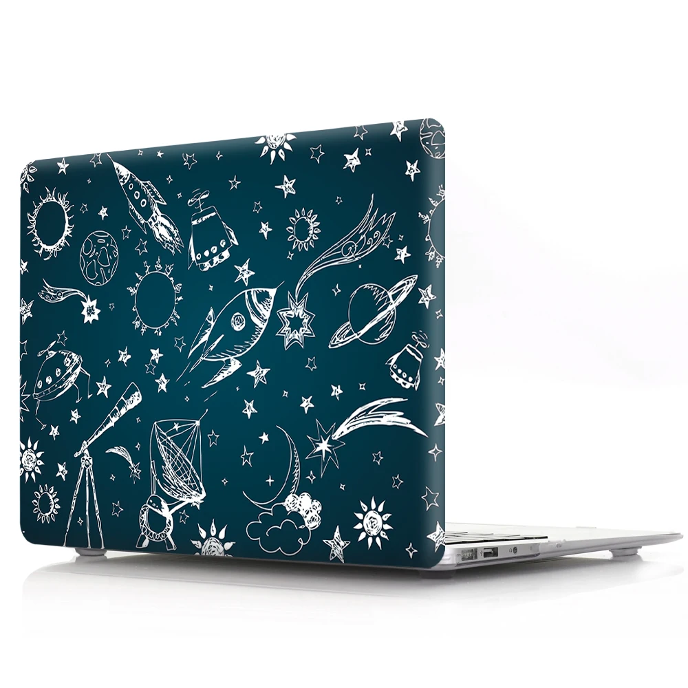 Чехол для Macbook Pro Air 11 13 A1932 рисунки из мультфильма ПВХ жесткий пластиковый чехол Mac