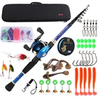 Sougayilang 1,8 м, 2,1 м, 2,4 м, катушка для спиннинга, комбинированная удочка и 18 + 1 шарикоподшипников, катушка для забрасывания, чехол, Аксессуары для рыбалки