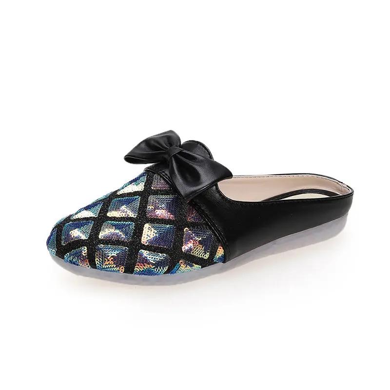 Women Slipper Candy Color Flats Shoes Office & Career Casual Shoes Round Toe Mules Footwear Spring Summer Jelly Slide Slippers