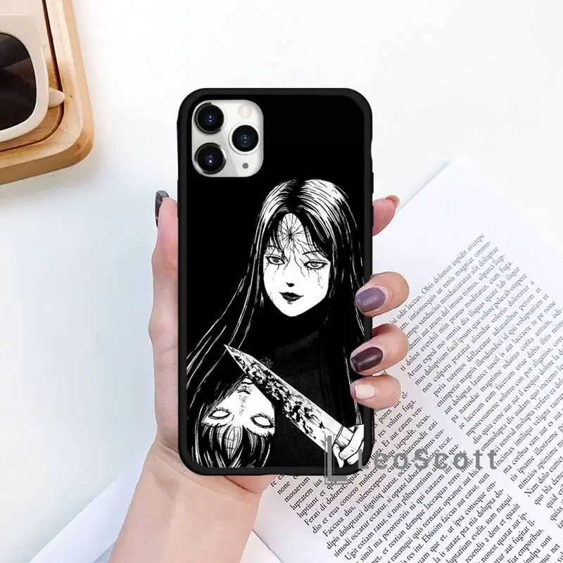 

Junji Ito Tees Horror Phone Case for iPhone 11 12 mini pro XS MAX 8 7 6 6S Plus X 5S SE 2020 XR