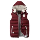 Мужская зимняя жилетка, утепленный теплый пуховой жилет, мужские повседневные термальные куртки без рукавов, жилет, мужской жилет на молнии, верхняя одежда, 5XL