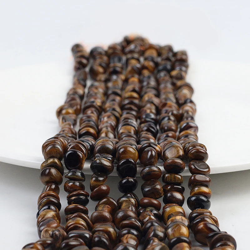 5*8 мм бусины из натурального камня с кристаллами в виде тигрового глаза