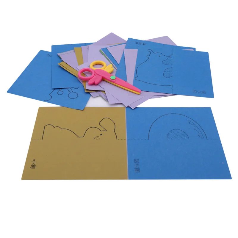 

От 3 до 6 лет Детские бумажные игрушки оригами ручной работы для детского сада Diy тканевые Развивающие Игрушки для раннего обучения игрушки р...
