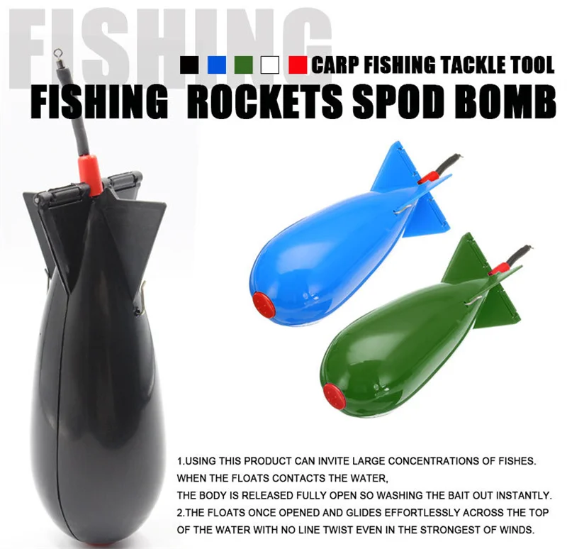 

Carp Fishing Rockets Feeder S M L Bomb Float Lure Bait Position Gear Fishing Tackle Rocket Feeder Float Fishing Tools