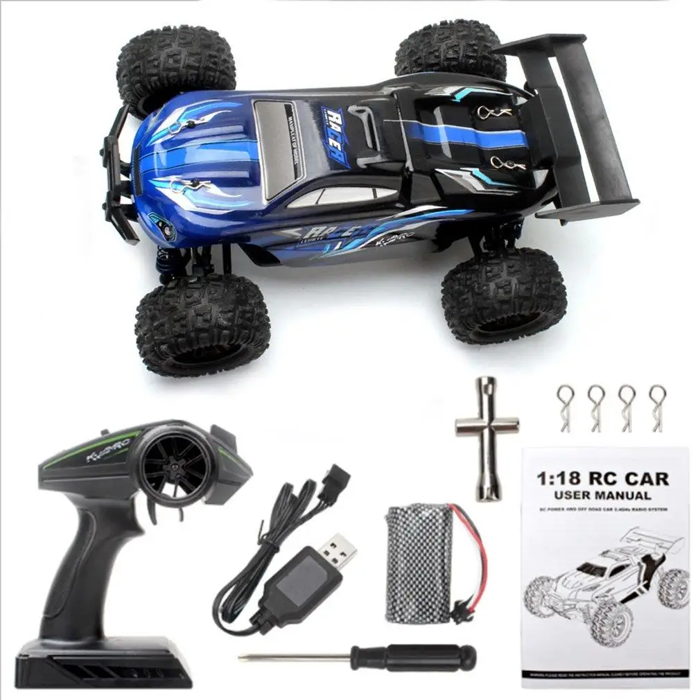

2818A 1:18 All Terrain 4WD Off-Road Remote Control Crawler Truck 2.4GHz 35KM/H High Speed Racing Car Kid Toys Birthday Gifts