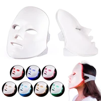 7 colors led light mask facial light therapy mask whitening neck skin care tool upgrade rechargale wireless mask beauty devices