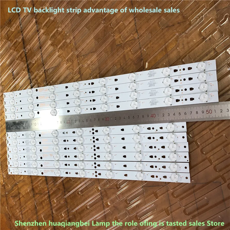 

10Pieces/set LED Backlight strip For Hai er LE48F3000W LE48M33S Light Bar LED48D7-ZC14-01 LED48D8-ZC14-01