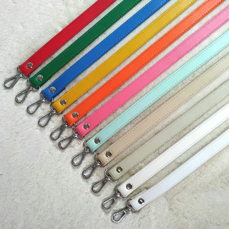 

60cm Replacement Bag Belt Artificial PU Leather Women Bag Handle Short Shoulder Strap Solid Color Bag Handle Bag Accessories