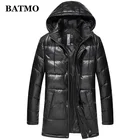 Мужская куртка с капюшоном BATMO, из 2021 натуральной овечьей кожи, на осень и зиму, 90%