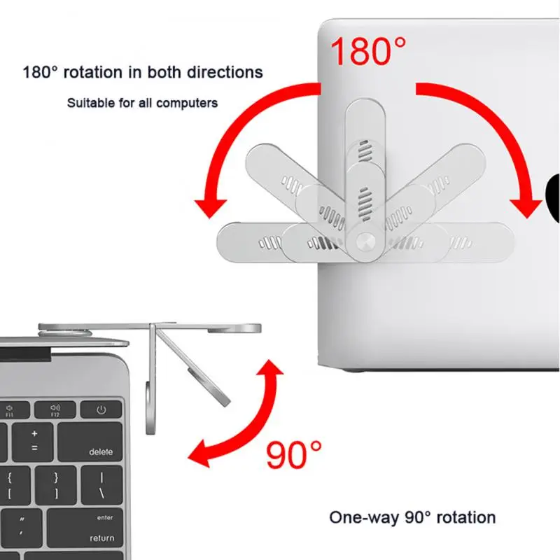 Portable Shrink Aluminum Alloy Mobile Phone Holder Notebook Expand Folding Mobile Phone Bracket Computer Lazy Expansion Stand