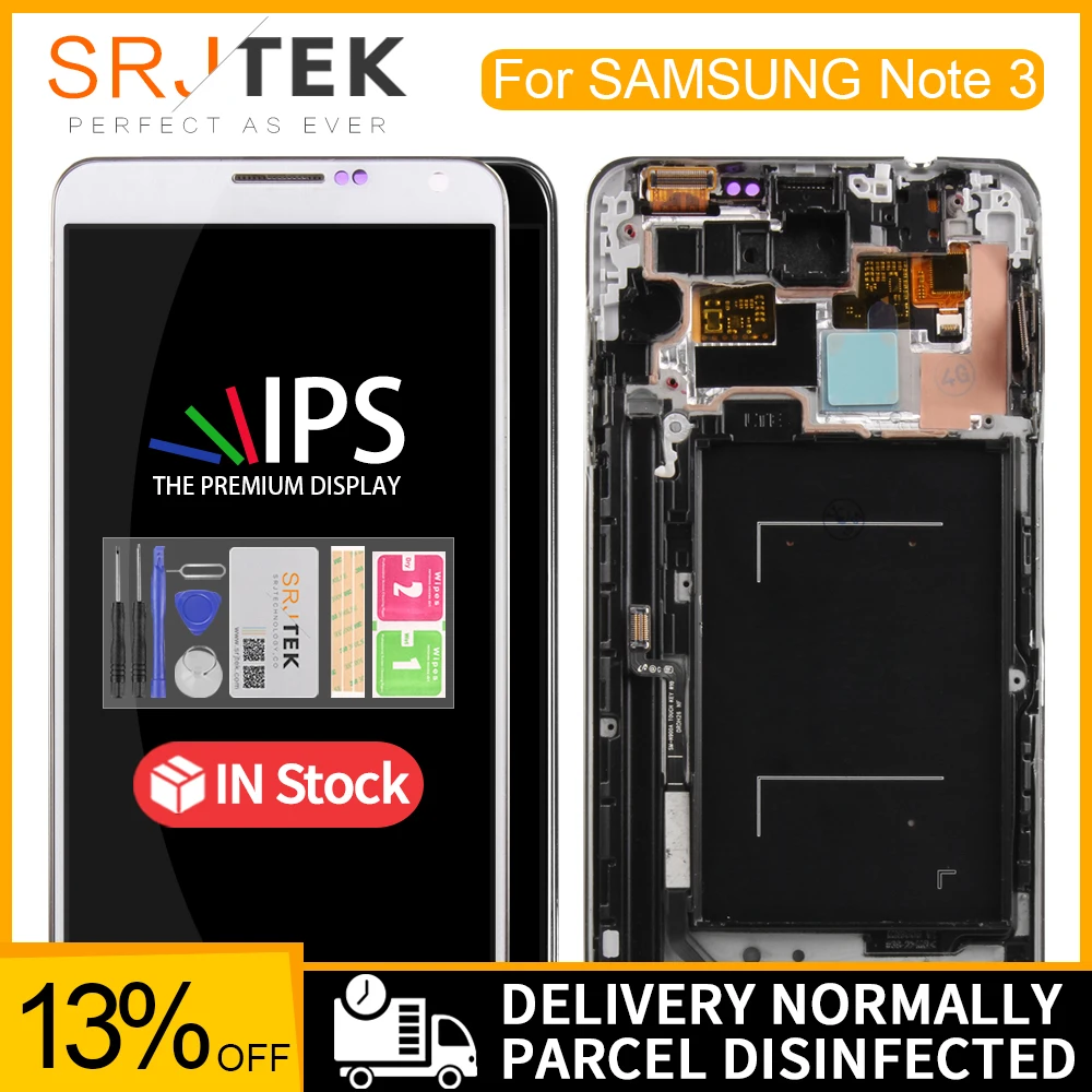 ЖК дисплей 5 7 дюйма для Samsung Note 3 Galaxy N9005 Note3 сенсорный экран дигитайзер рамка N9002 N9006