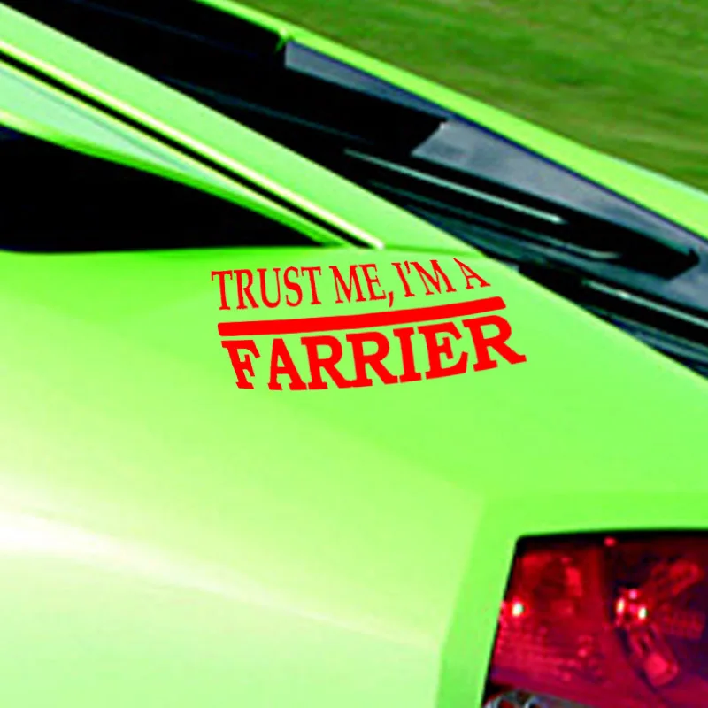 EmpireYing 8 цветов забавные английские буквы Trust Me Farrier автомобильные Стикеры для