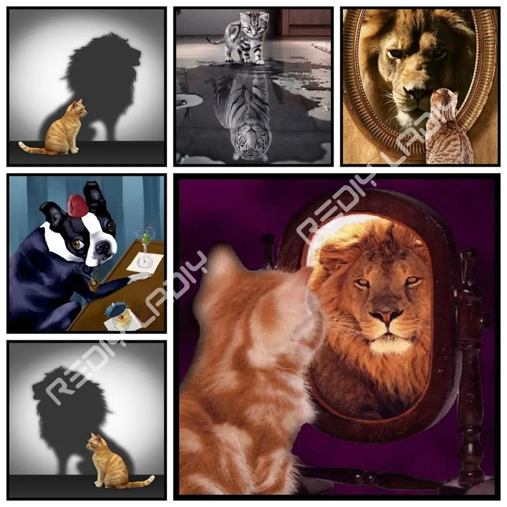 Алмазная вышивка Поверьте в себя полностью квадратная/круглая картина