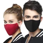 Wecan хлопковая противопылевая маска для рта Kpop унисекс маска маски с 10 шт. карбоновых фильтров маски PM2.5 черная маска для рта