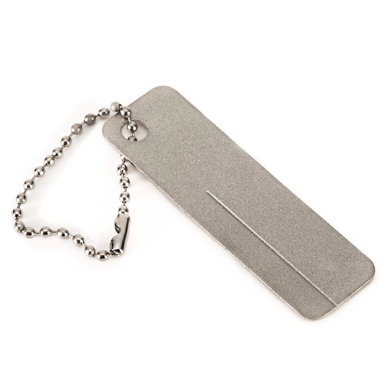 Карманный алмазный камень точилка брелок Рыбный крючок пилка для ногтей