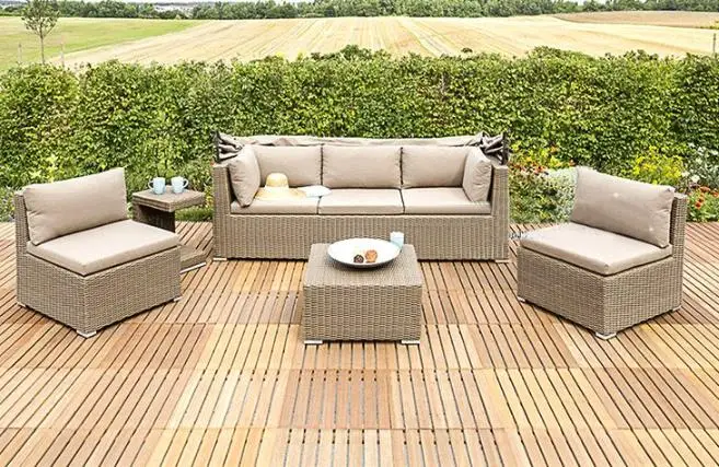 Уличный ротанговый диван лежачая кровать балкон вилла уличные наборы из